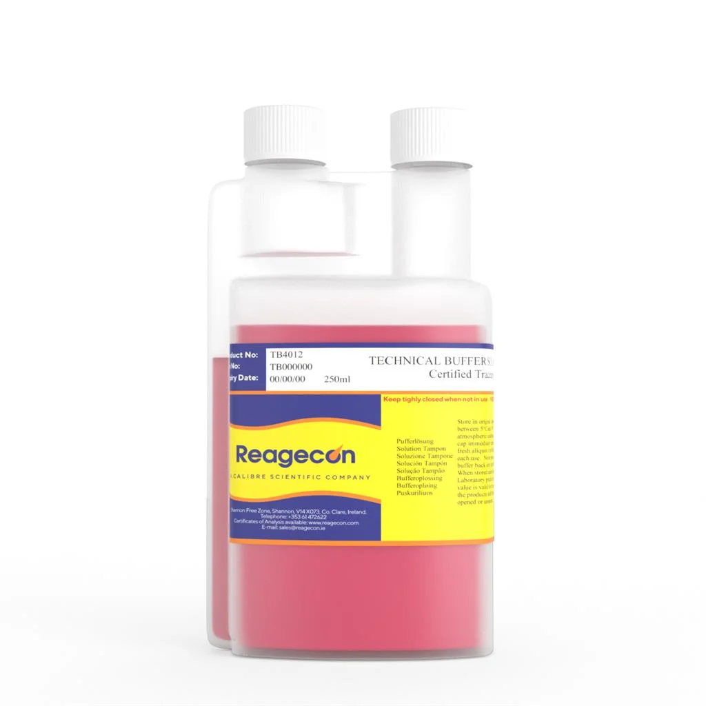 Reagecon pH 4.01 Technical Colour Coded Buffer Solution at 25°C
