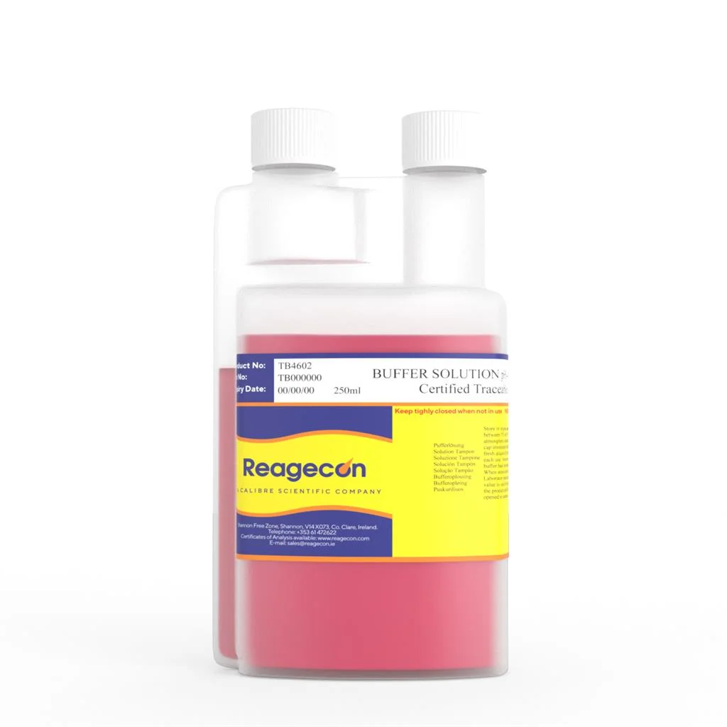 Reagecon pH 4.60 Technical Colour Coded Buffer Solution at 25°C