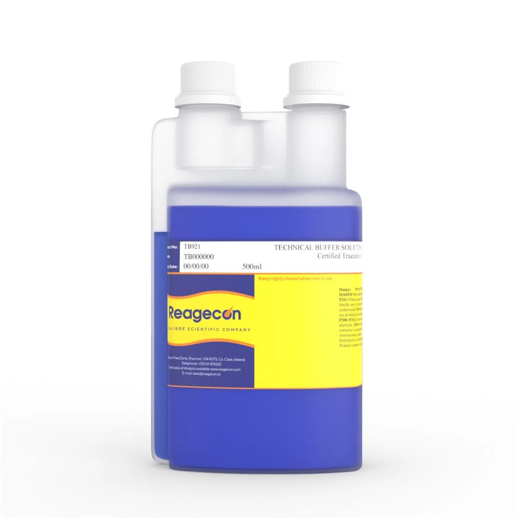 Reagecon pH 9.21 Technical Colour Coded Buffer Solution at 25°C