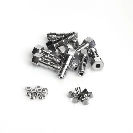 Extra long screw SS Fittings w/fittings screws, front and back ferrules, 10/pk, Comparable to OEM #5065-9967