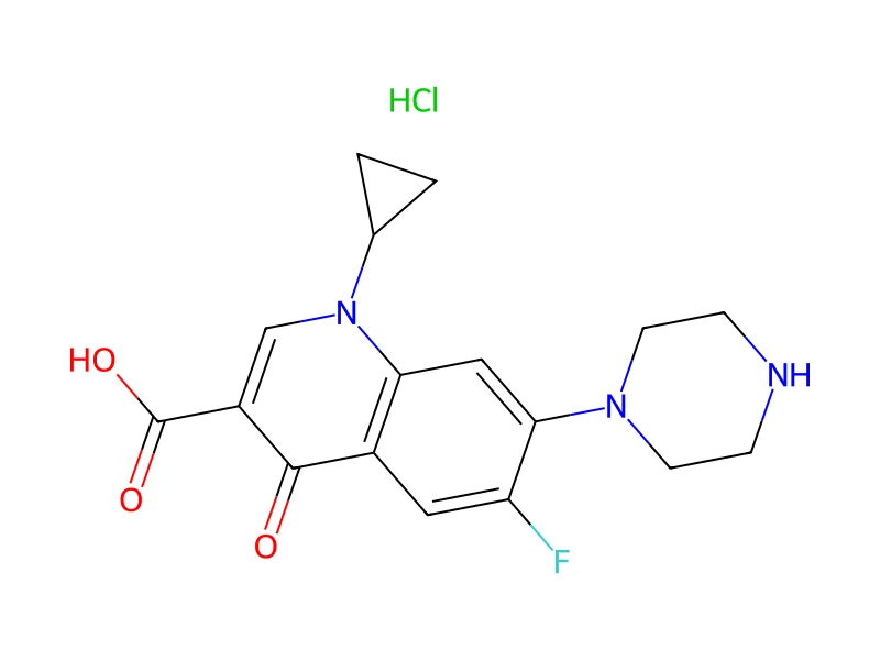 Ciprofloxacin hydrochloride – neat CRM, 100 mg