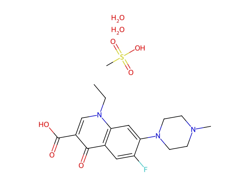 Pefloxacin methane sulfonate dihydrate – neat CRM, 100 mg