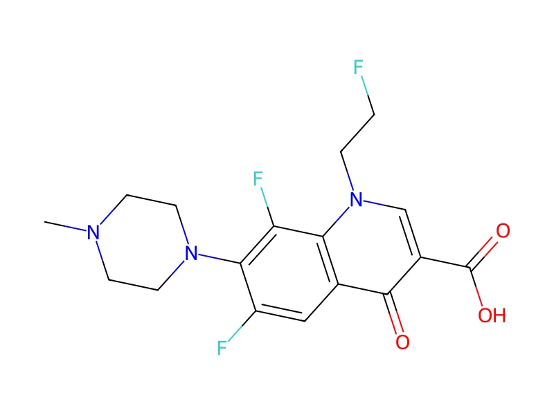 Fleroxacin – neat CRM, 100 mg