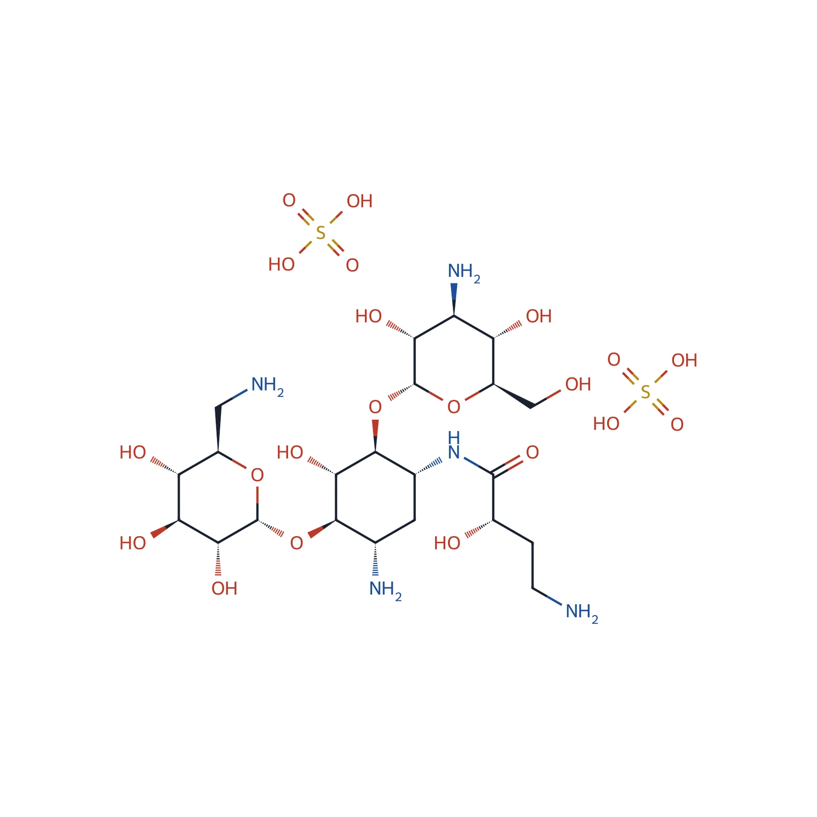 Amikacin sulfate CRS, 200 mg
