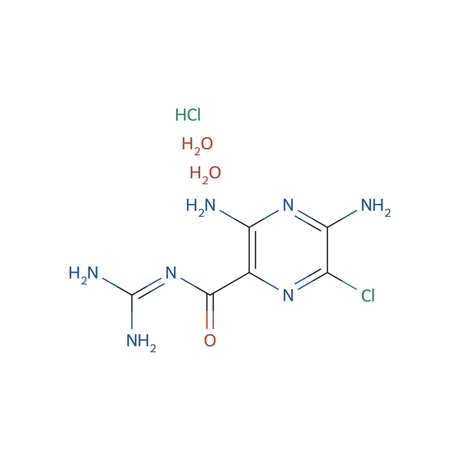 Amiloride hydrochloride CRS, 100 mg