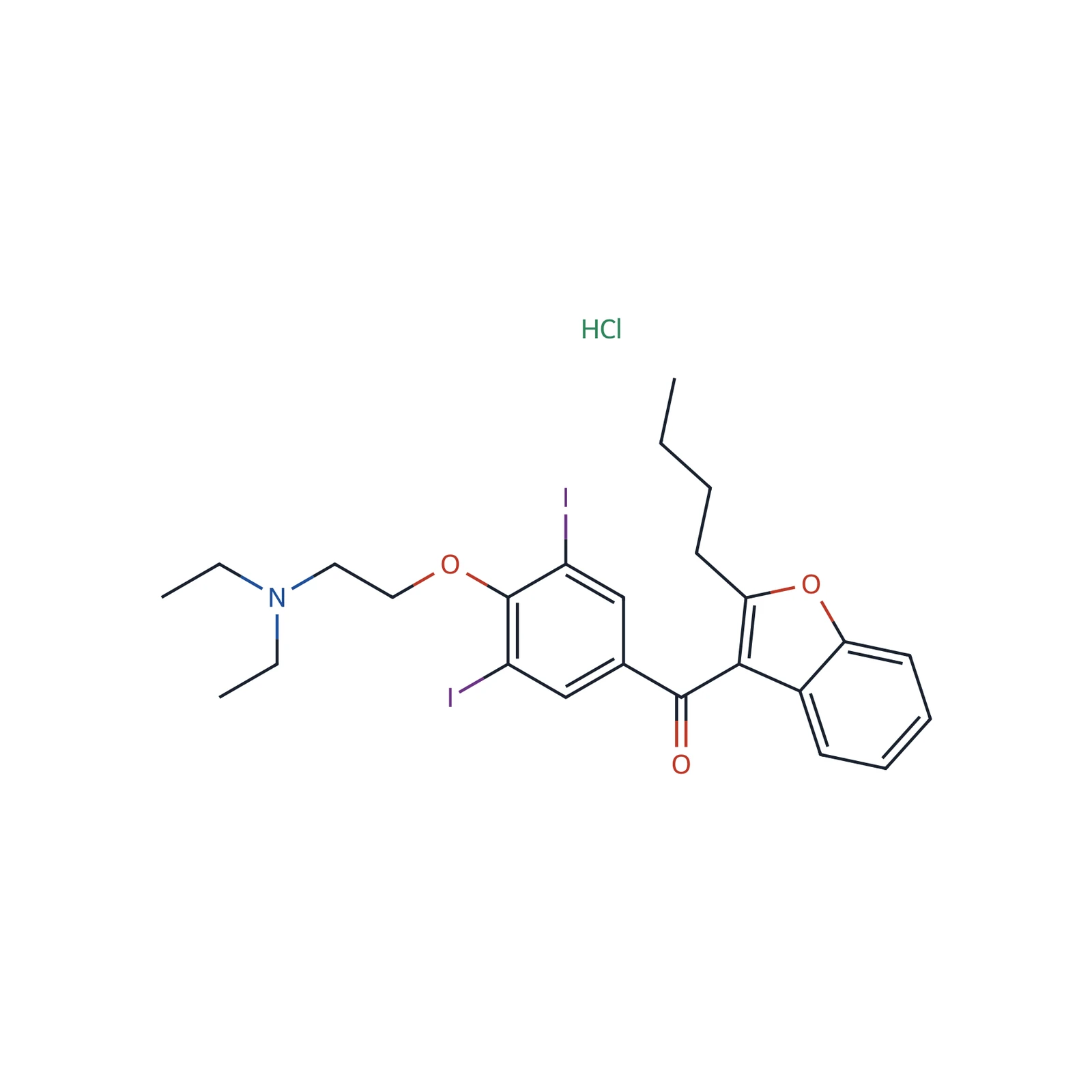 Amiodarone hydrochloride CRS, 50 mg