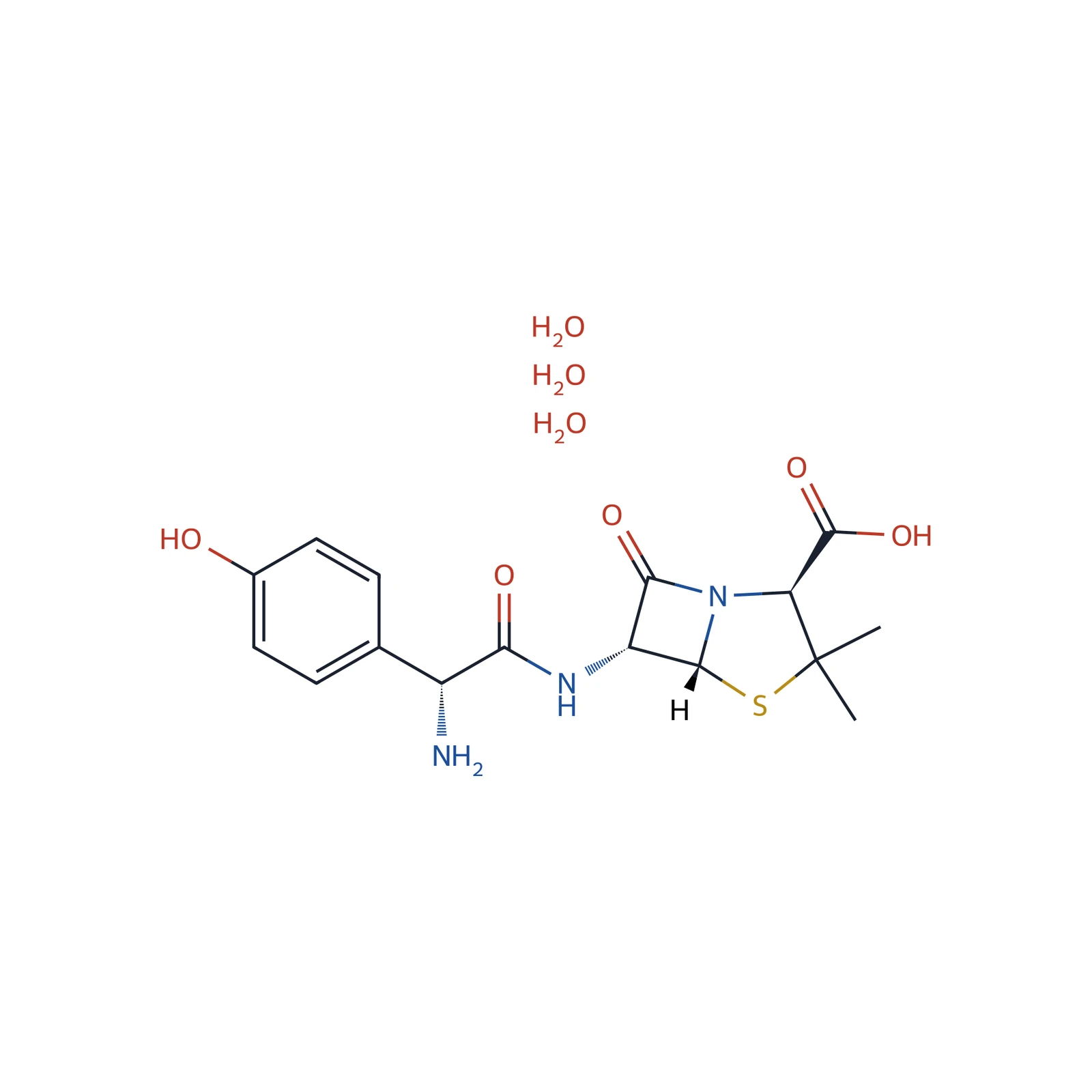 Amoxicillin trihydrate CRS, 200 mg