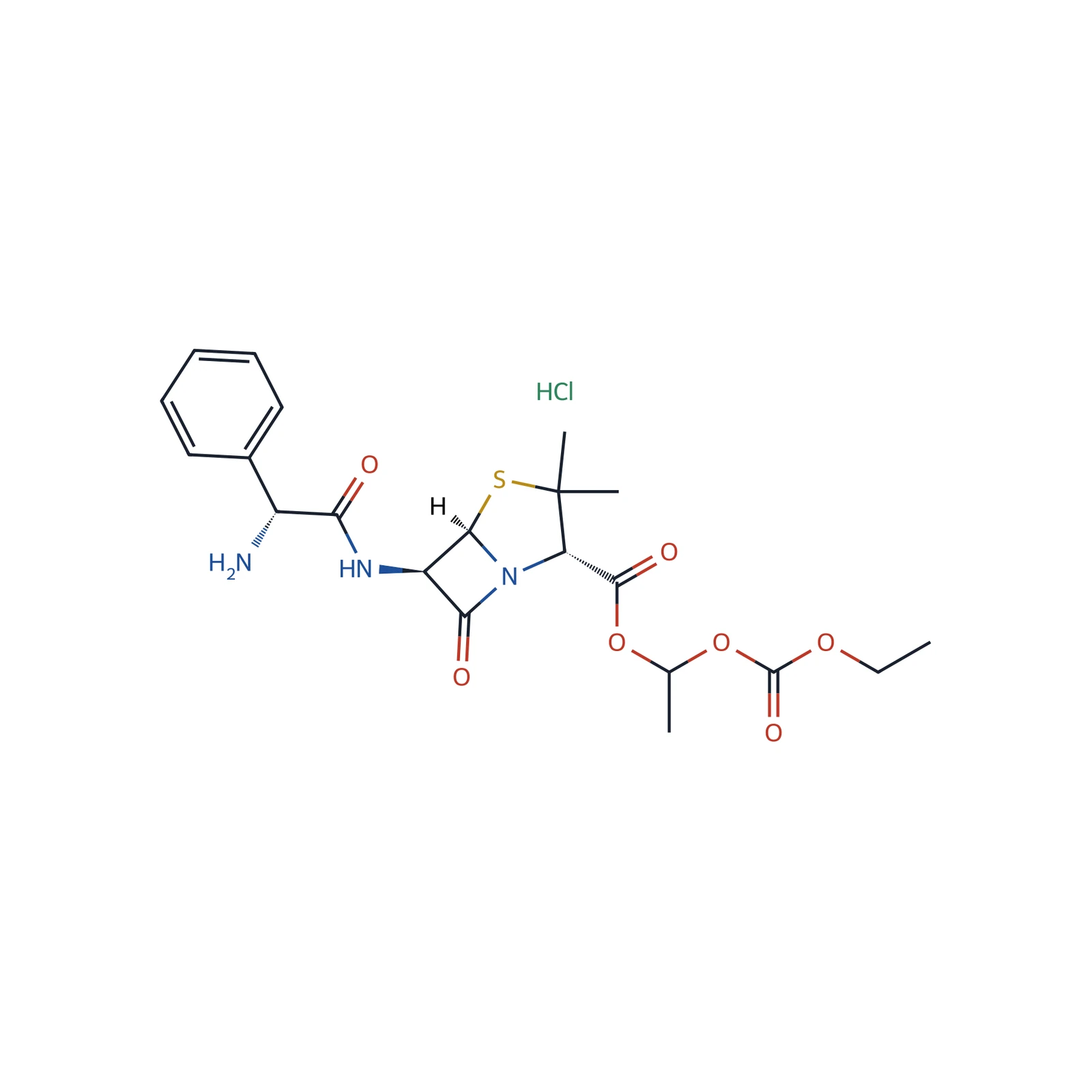 Bacampicillin hydrochloride CRS, 120 mg