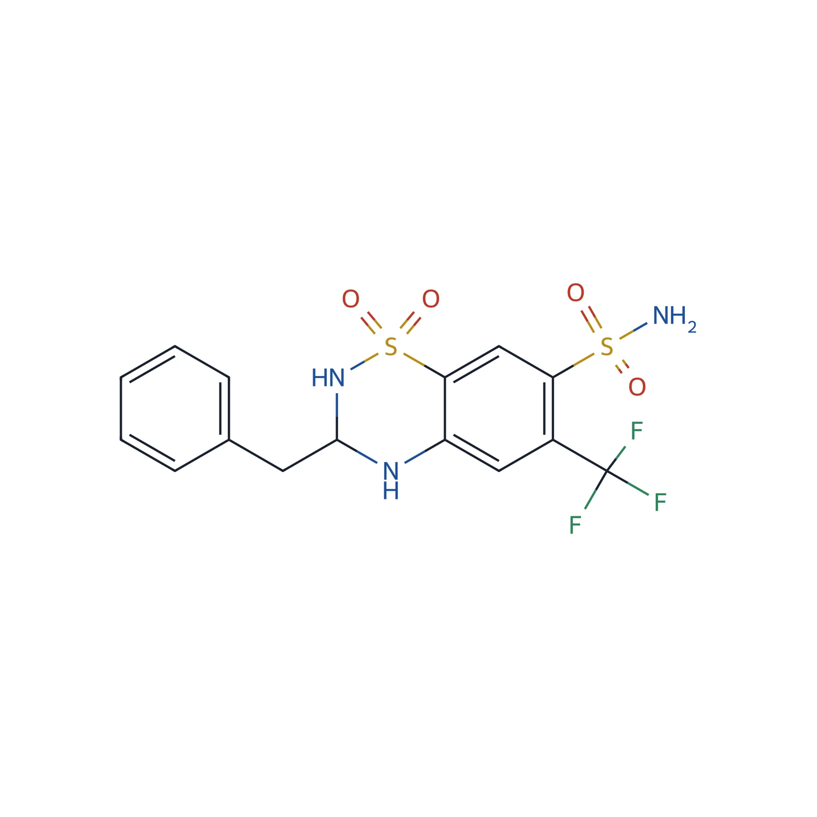 Bendroflumethiazide CRS, 100 mg