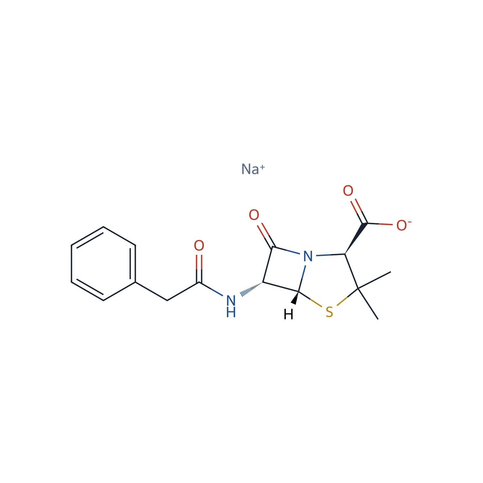 Benzylpenicillin sodium CRS, 200 mg