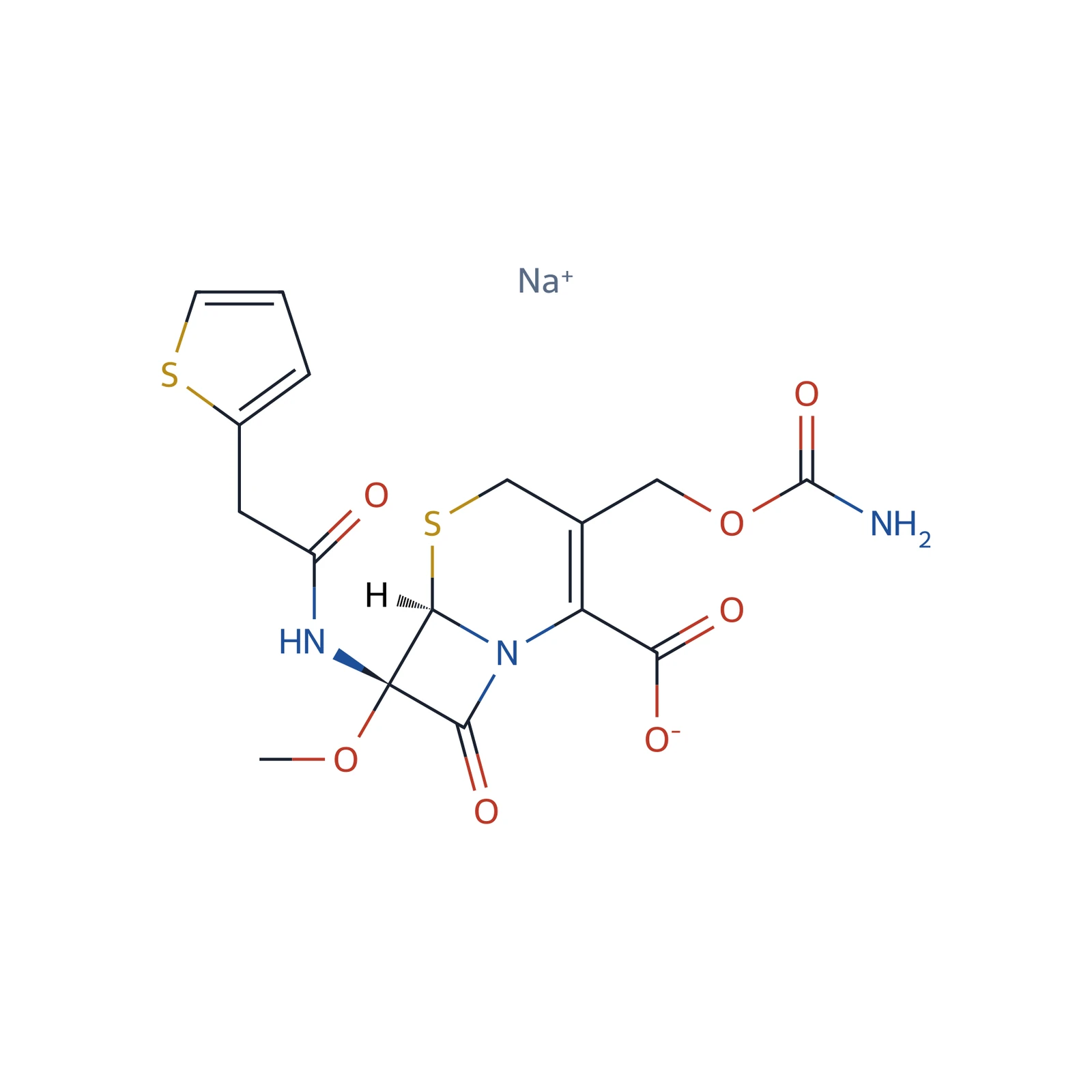 Cefoxitin sodium CRS, 70 mg