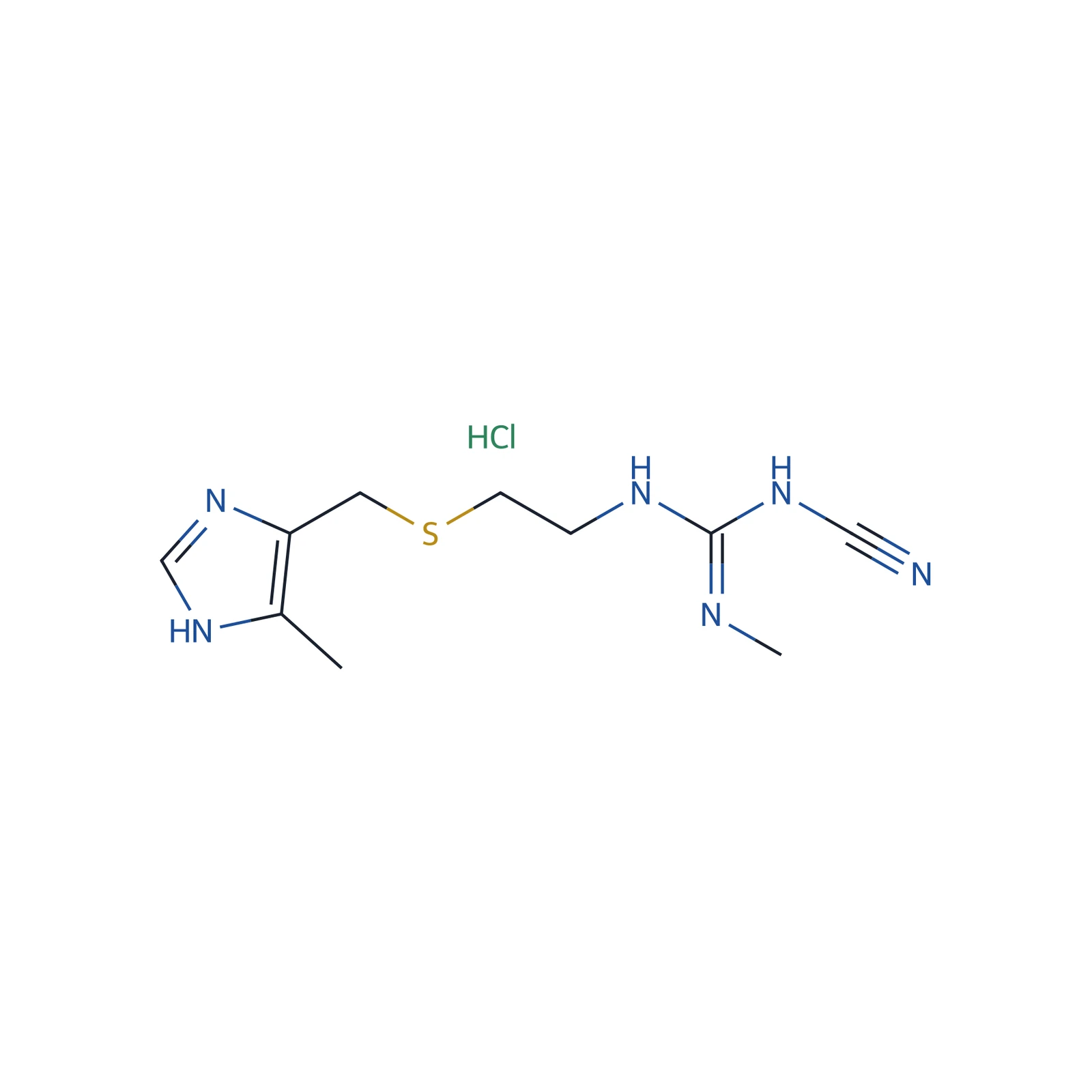 Cimetidine hydrochloride CRS, 100 mg