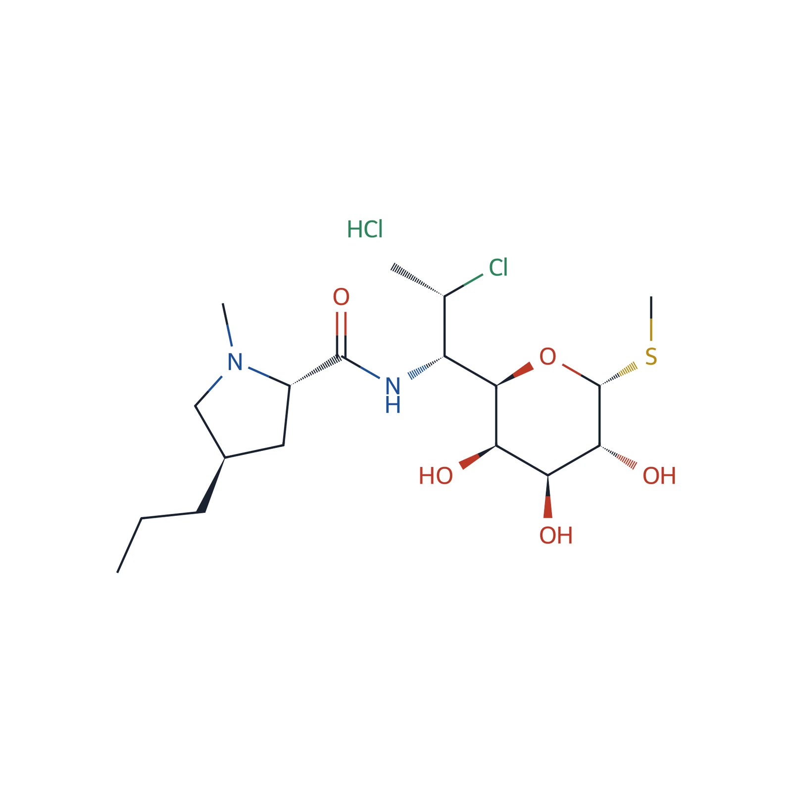 Clindamycin hydrochloride CRS, 200 mg