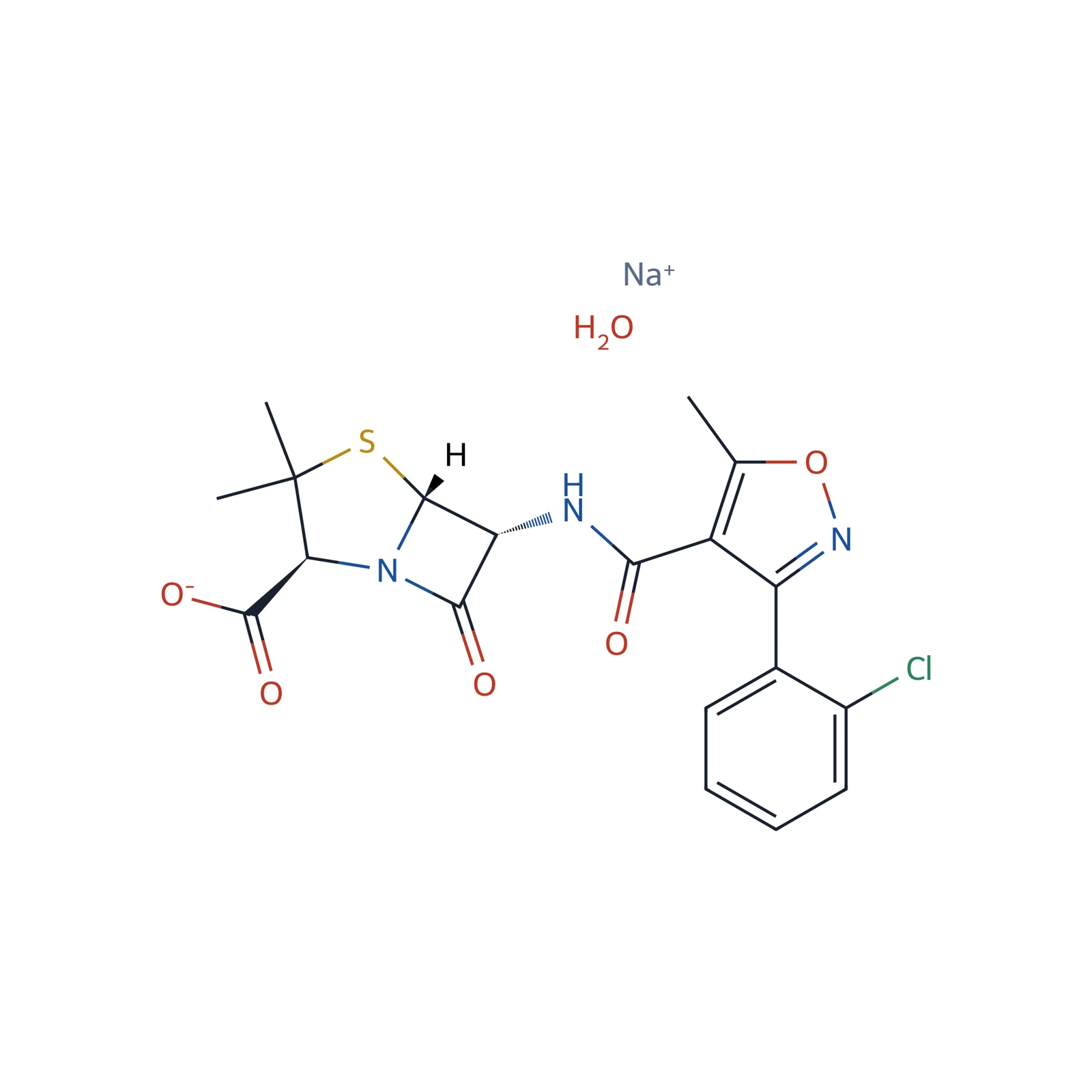 Cloxacillin sodium CRS, 230 mg