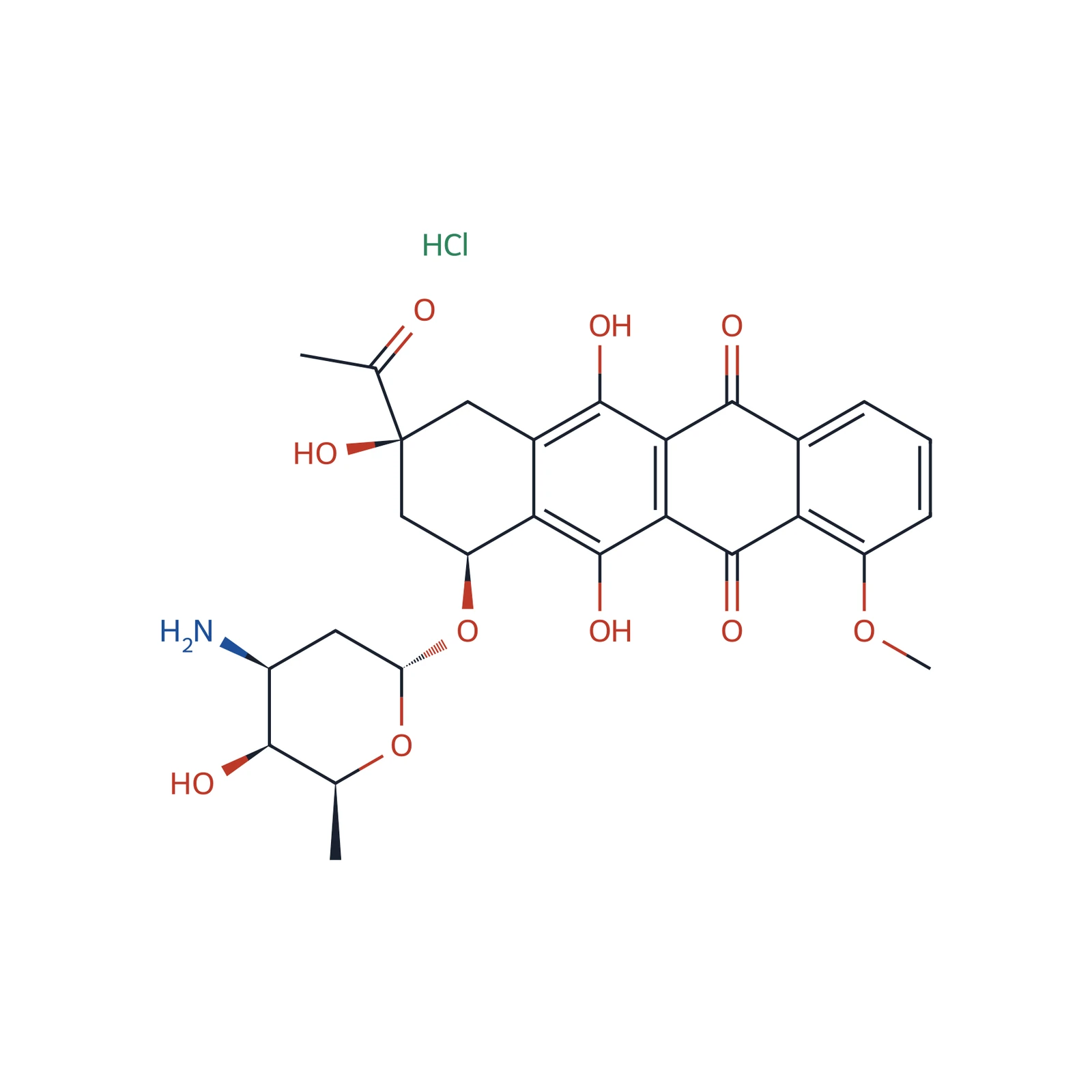 Daunorubicin hydrochloride CRS, 120 mg