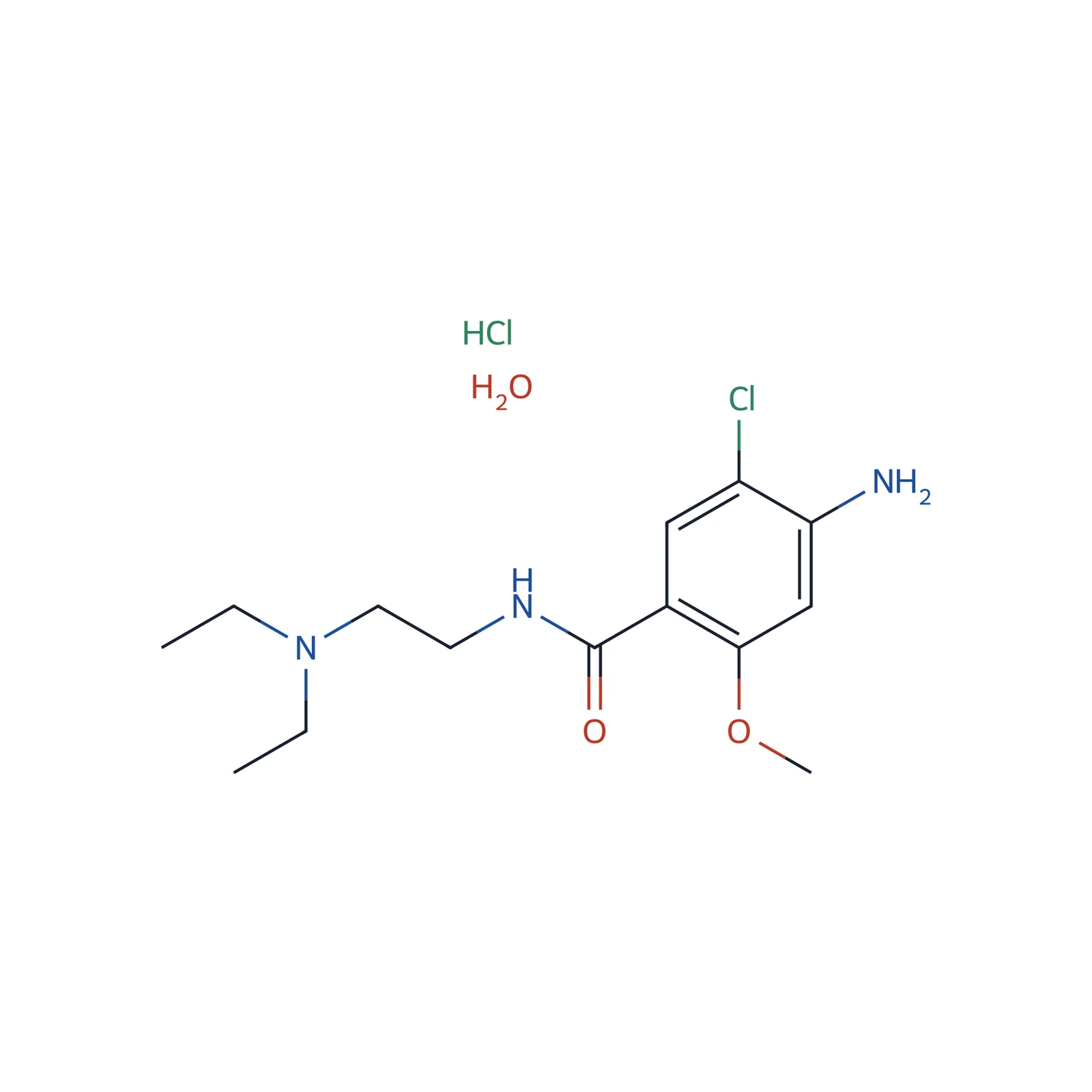 Metoclopramide hydrochloride CRS, 50 mg