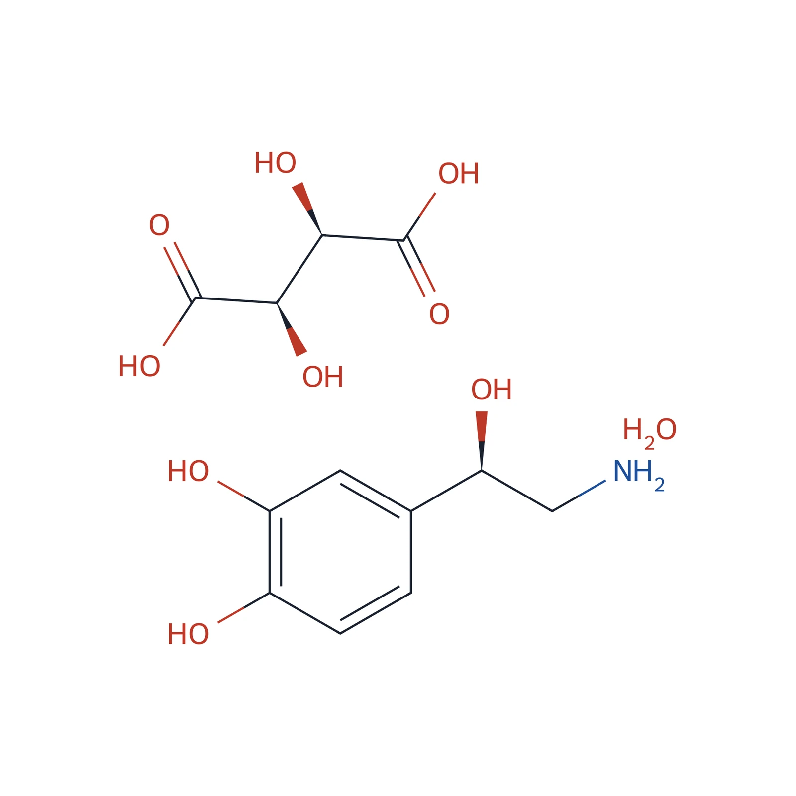 Noradrenaline tartrate CRS, 200 mg