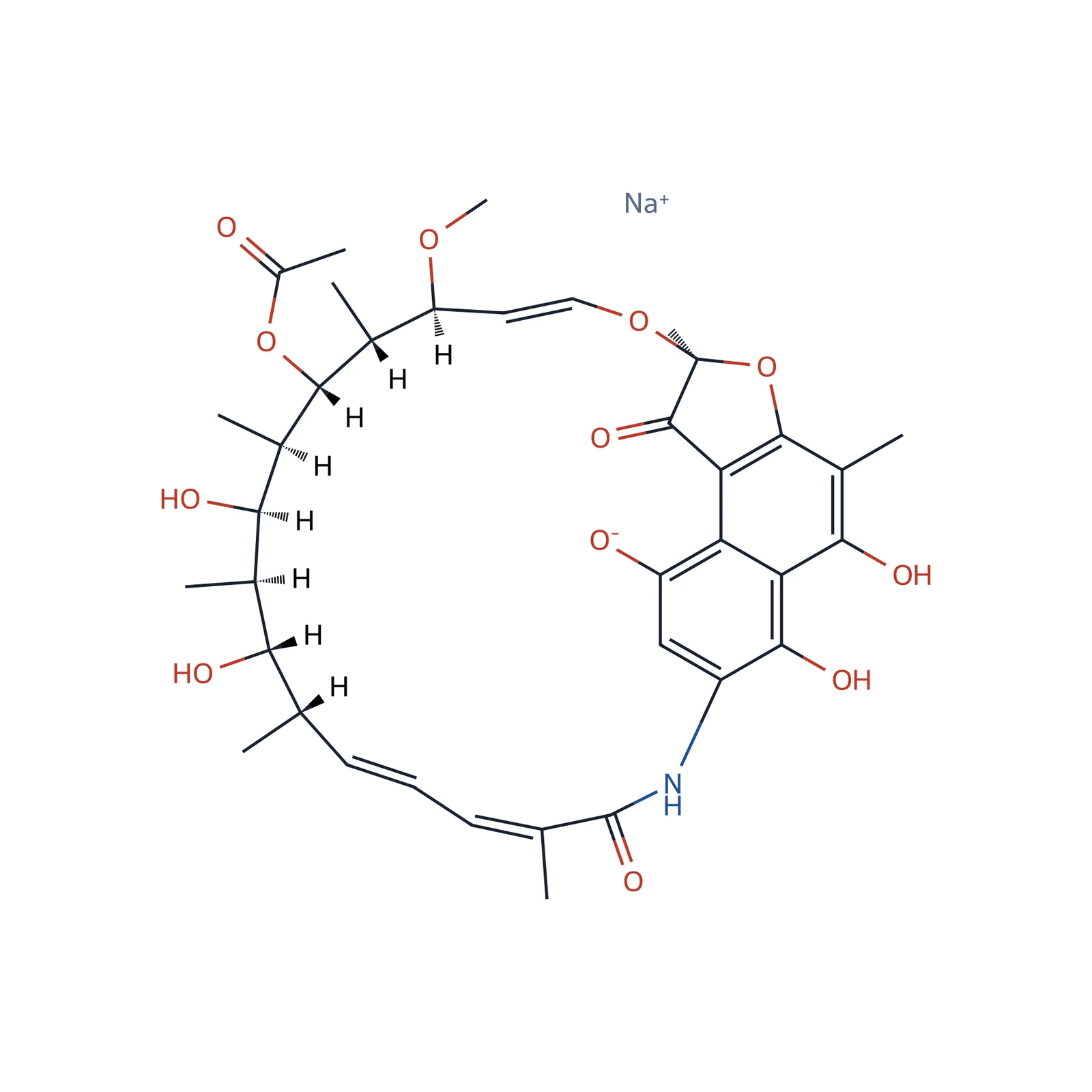 Rifamycin sodium CRS, 150 mg