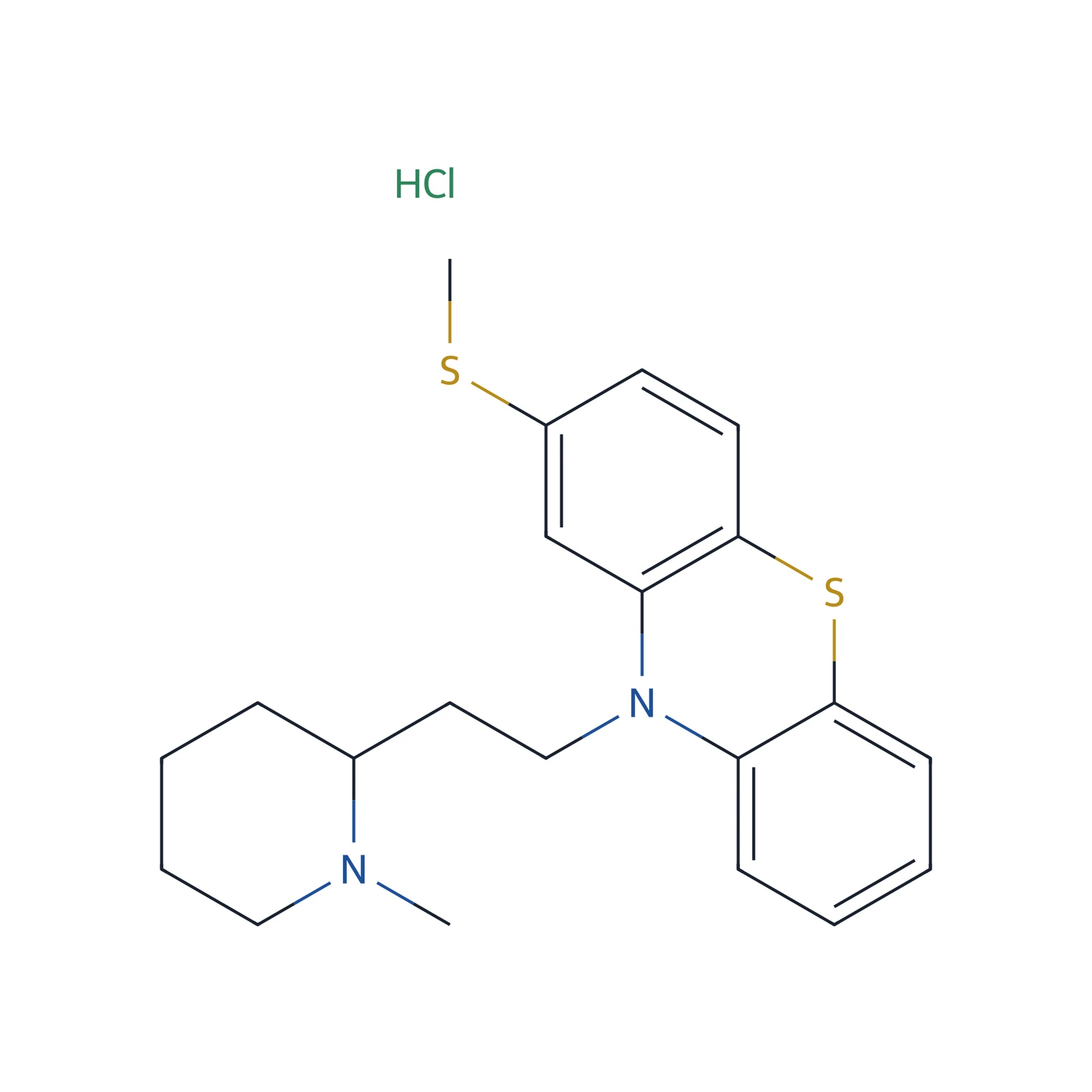 Thioridazine hydrochloride CRS, 100 mg
