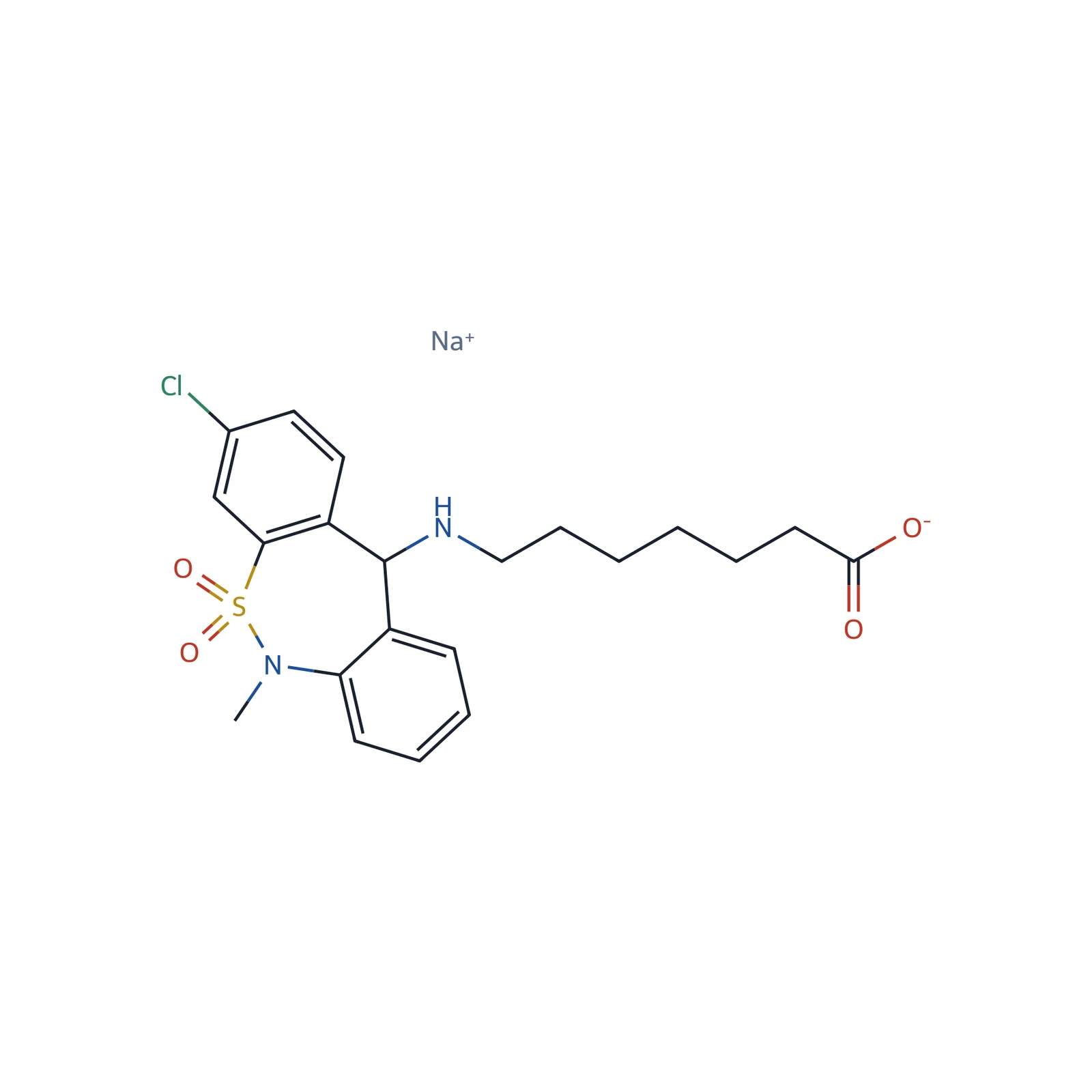 Sodium tianeptine for system suitability CRS, 30 mg