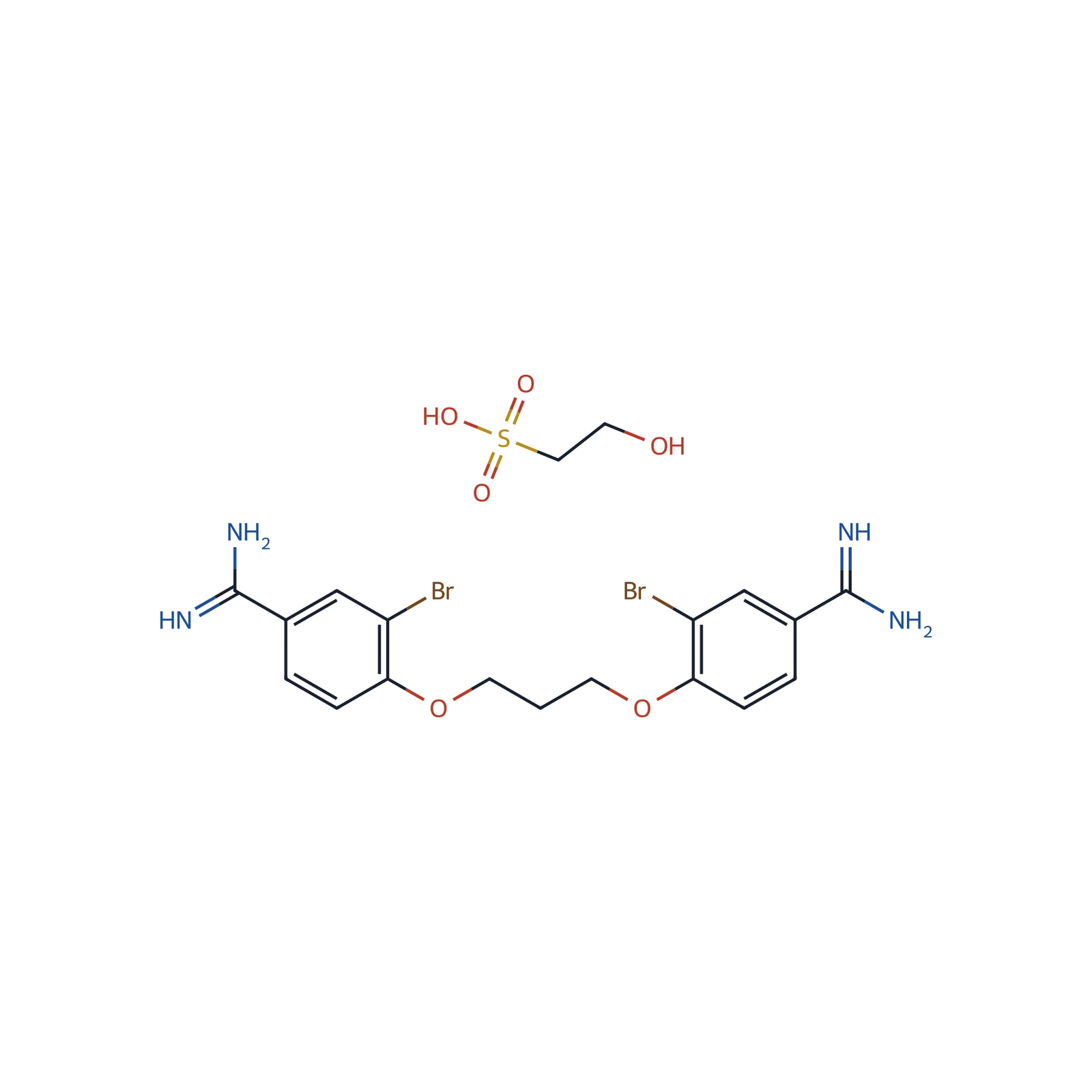 Dibrompropamidine diisetionate CRS, 10 mg