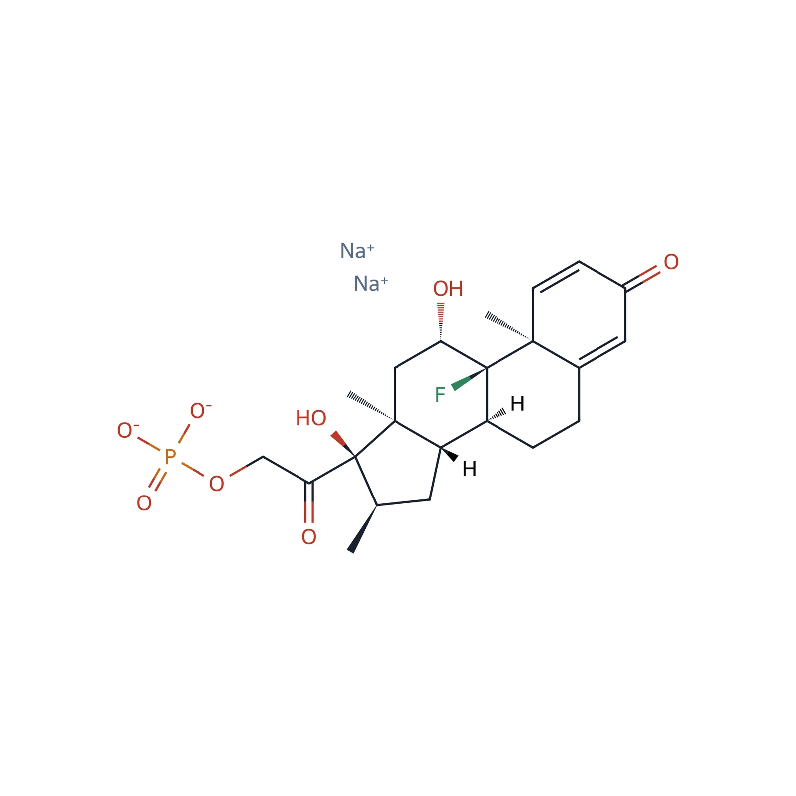Dexamethasone sodium phosphate for peak identification CRS, 10 mg