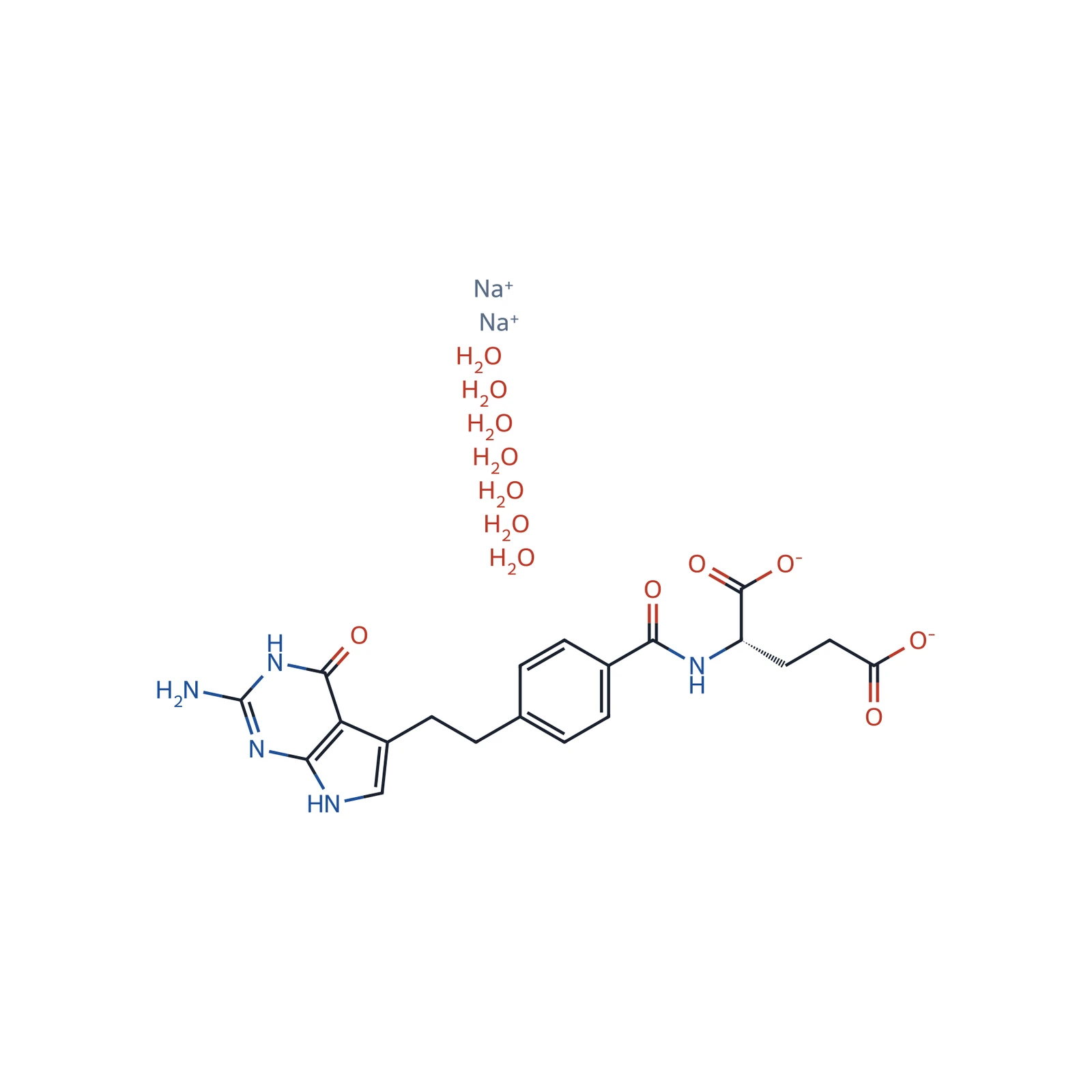Pemetrexed disodium heptahydrate CRS, 200 mg