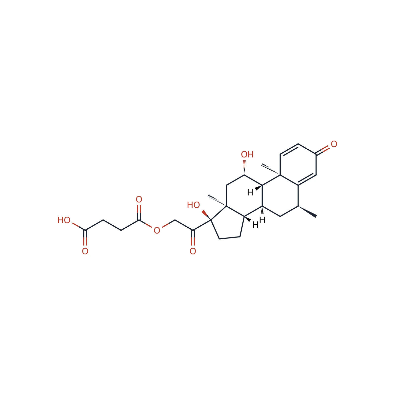 Methylprednisolone hydrogen succinate for peak identification CRS, 10 mg