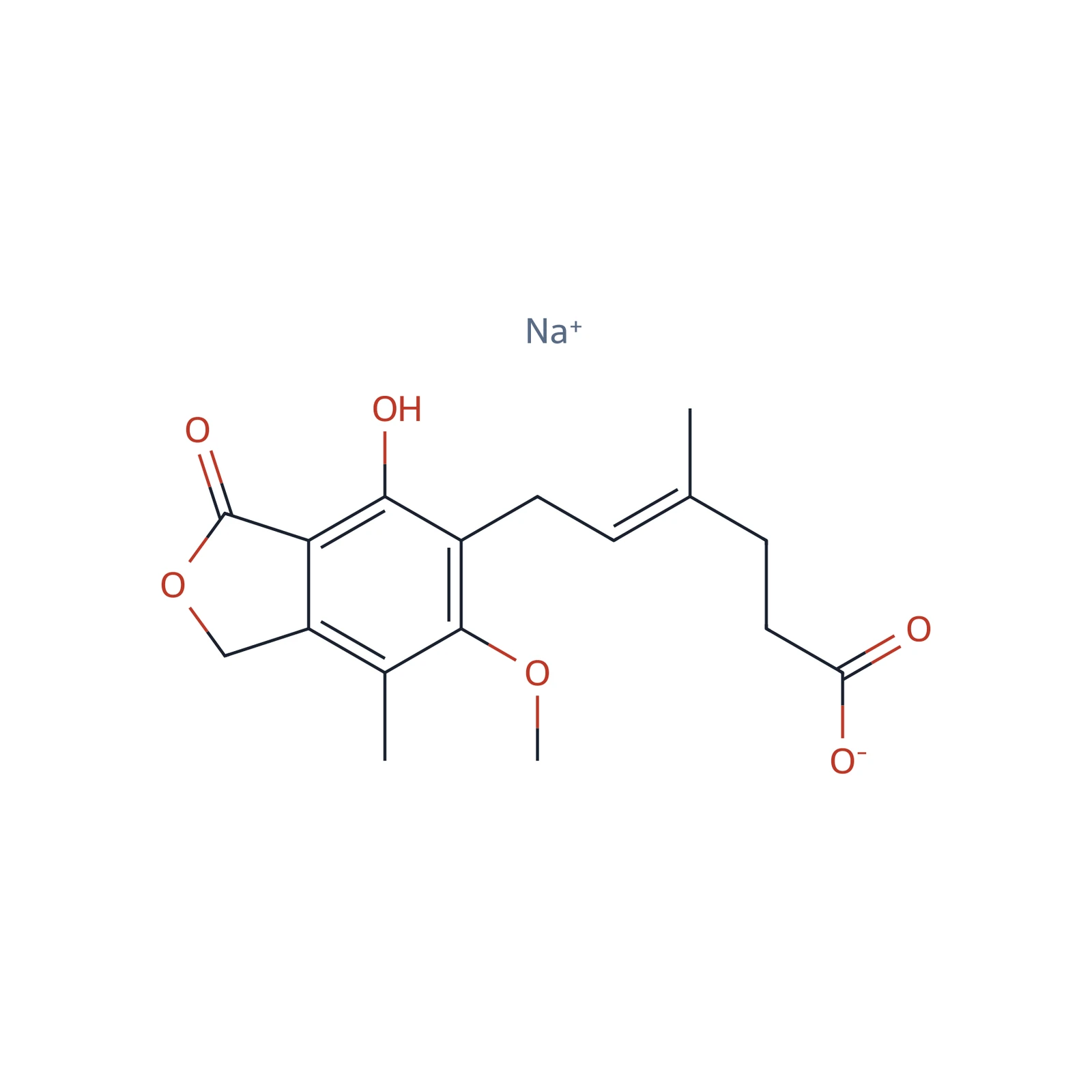 Mycophenolate sodium CRS, 100 mg