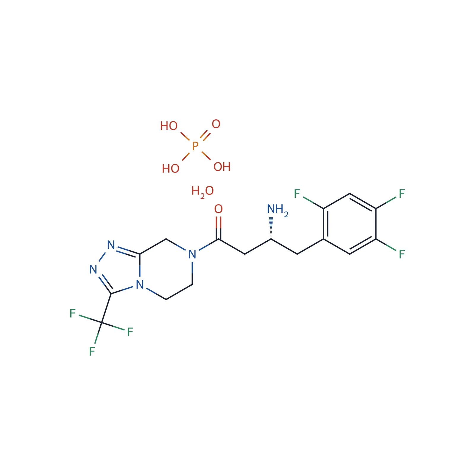 Sitagliptin phosphate monohydrate CRS, 120 mg