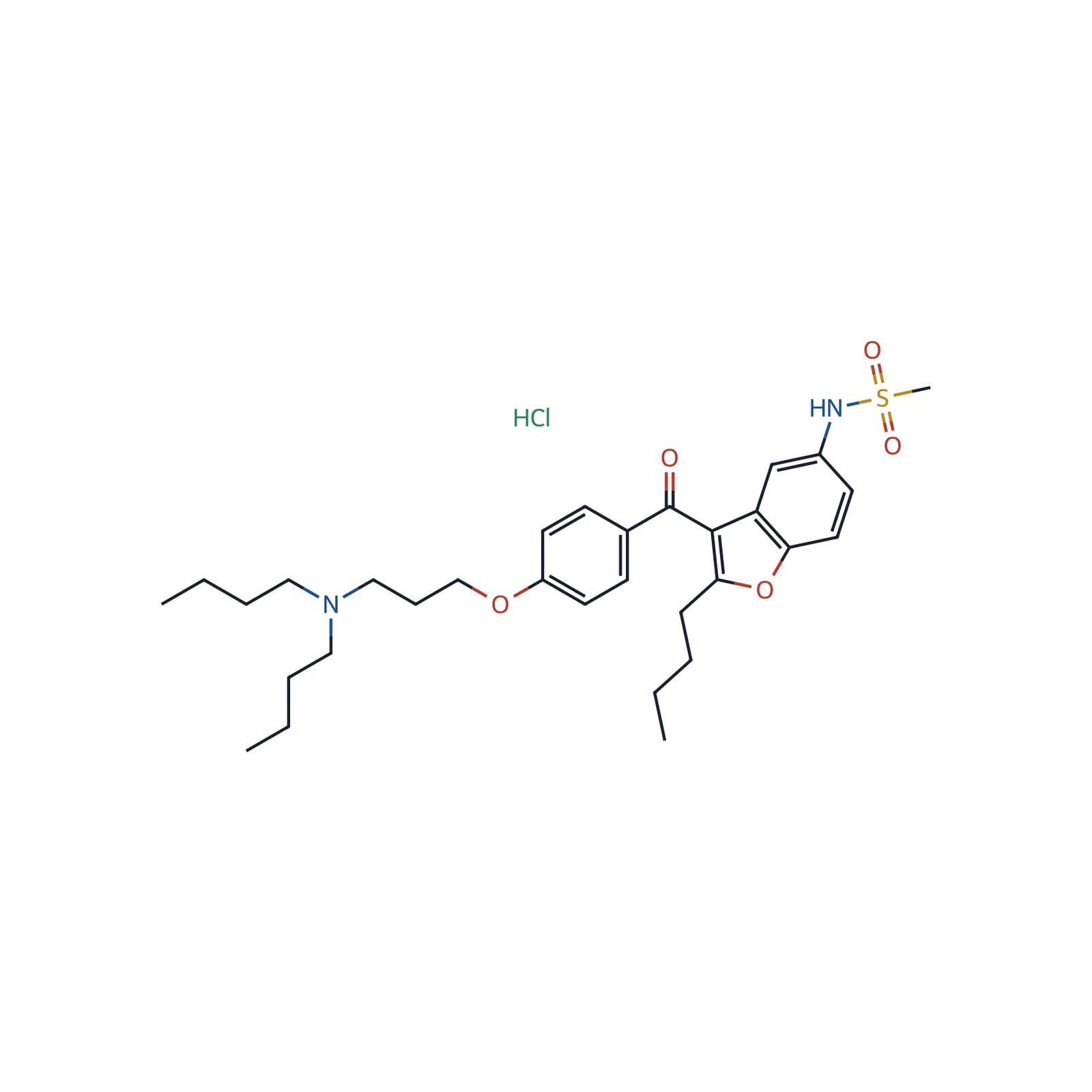 Dronedarone hydrochloride CRS, 120 mg