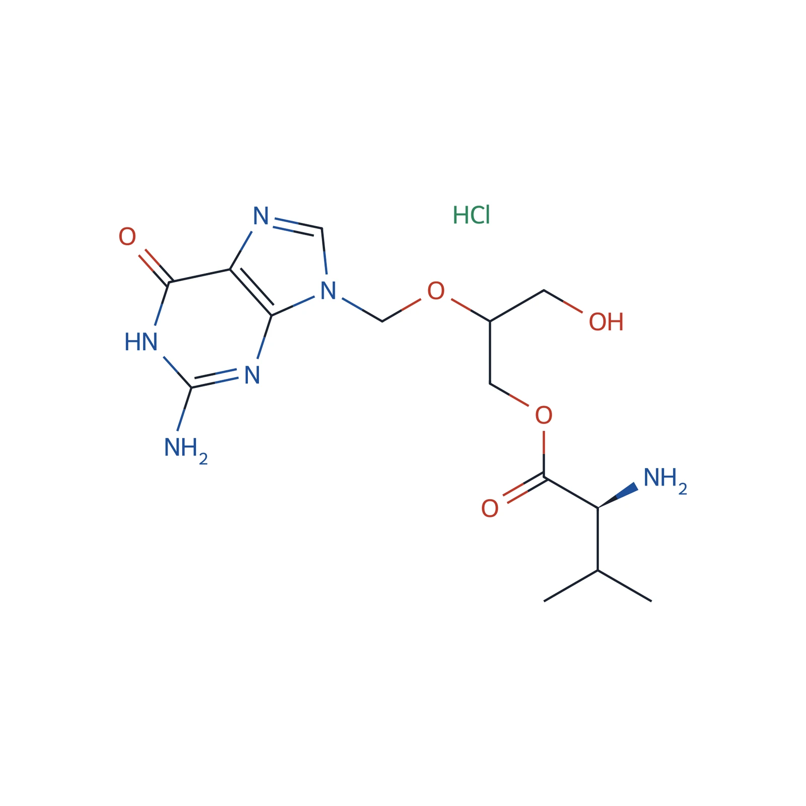 Valganciclovir hydrochloride CRS, 90 mg