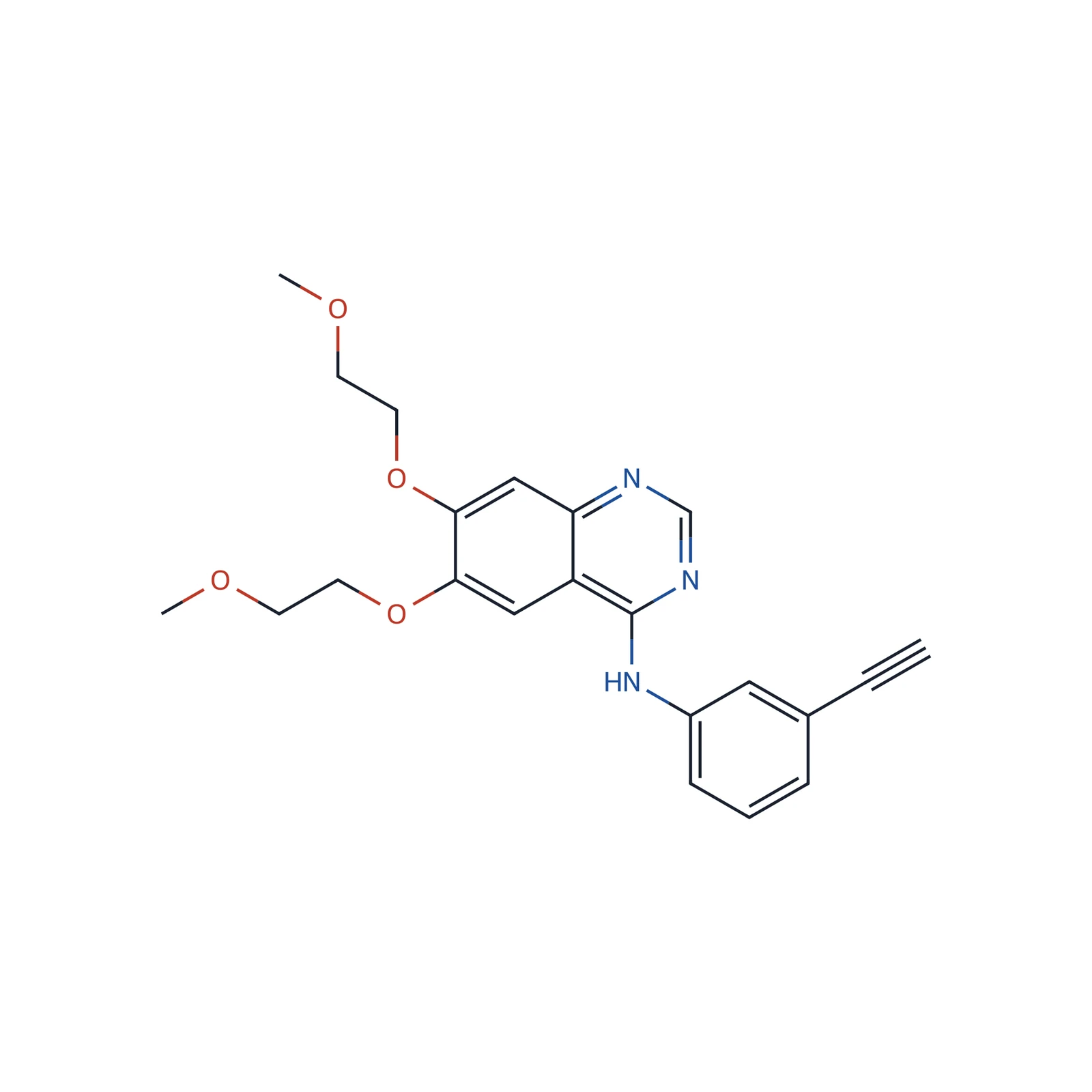Erlotinib hydrochloride CRS, 150 mg