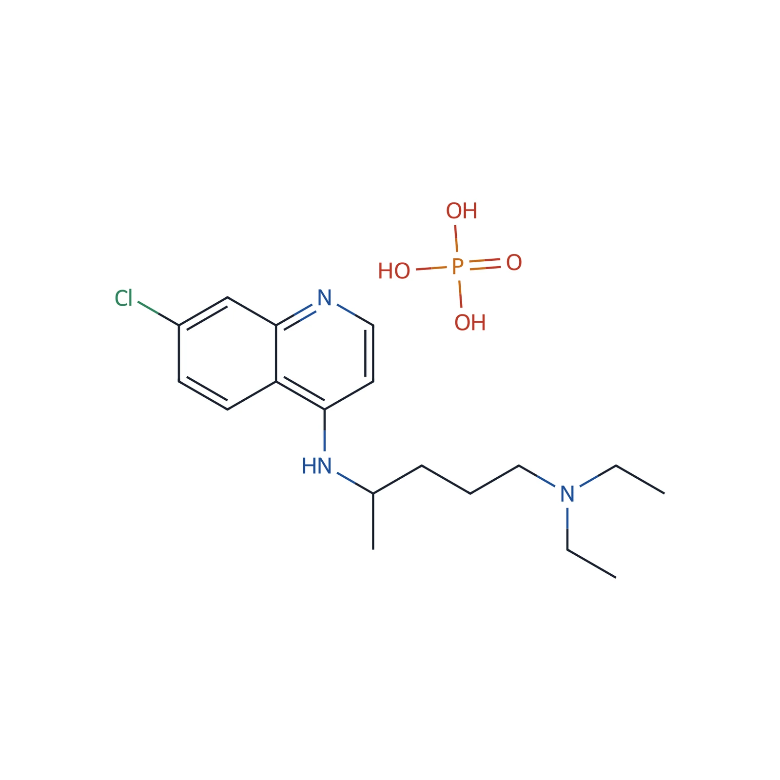 Chloroquine phosphate for peak identification CRS, 15 mg