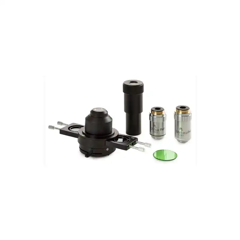 Euromex BS.9163, Phase contrast kit, Abbe condenser, slot for slider, Plan PLPHi 20/S100x IOS PH (bScope)