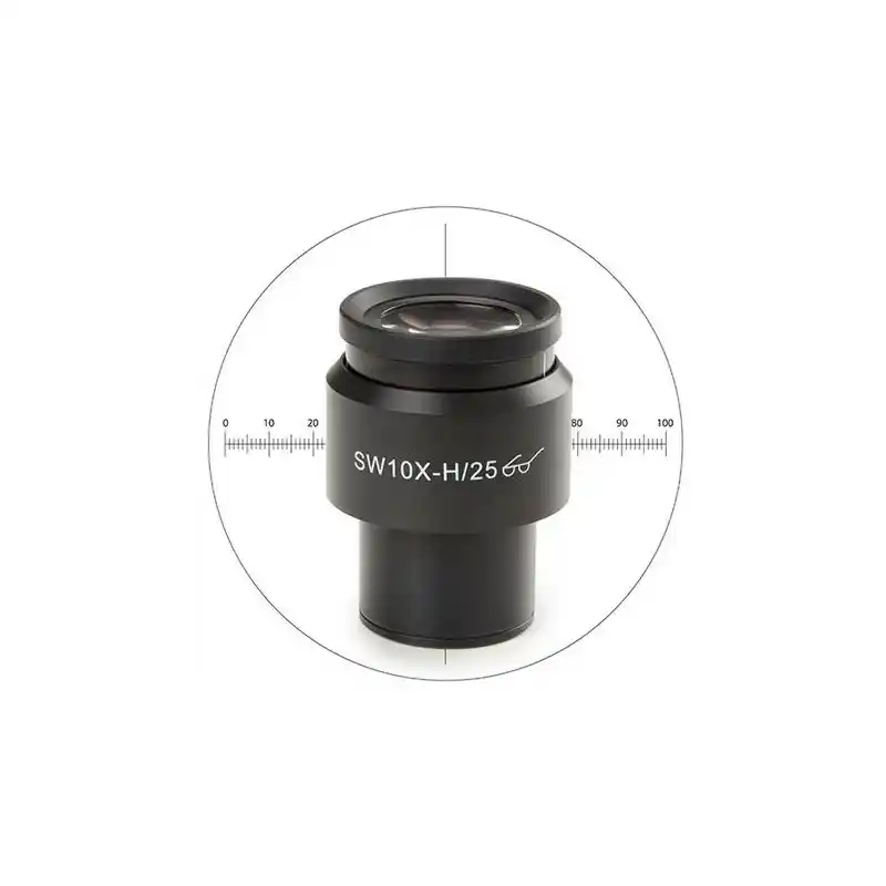 Euromex DX.6010-CM 10X/25mm SWF, micrometer, crosshair, Ø30 mm microscope eyepiece (for Delphi-X)