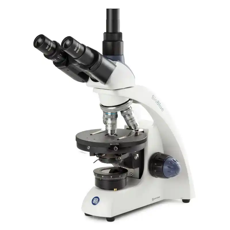 Euromex Microscope BioBlue, BB.4243-P-HLED, trino, Pol, DIN, 40x-600x, 10x/18, LED, 1W