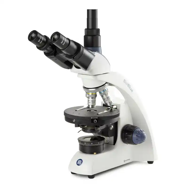 Euromex Microscope BioBlue, BB.4241-P-HLED, trino, Pol, DIN, 40x-400x, 10x/18, LED, 1W