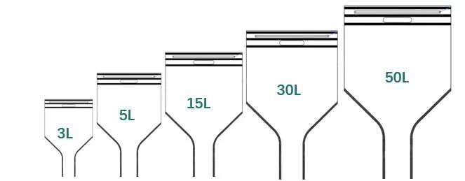 15L Powder Bag，3" Tri-clamp, 1/pk