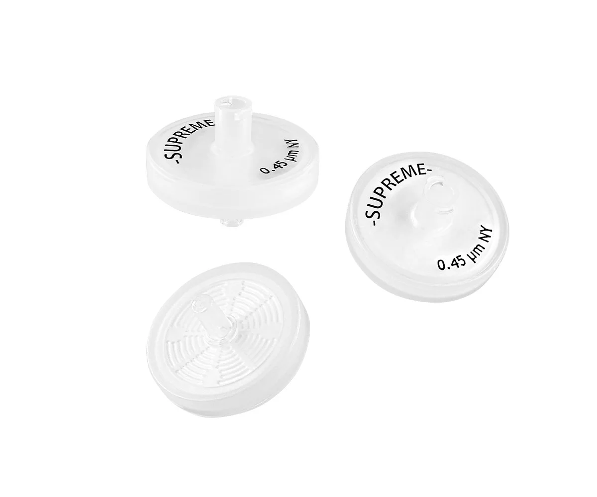 SYRINGE FLTR ABLUO SUPREME 25MM FLL/MLS PP GF/F/RC 0.7/0.45UM CLR 10/PK
