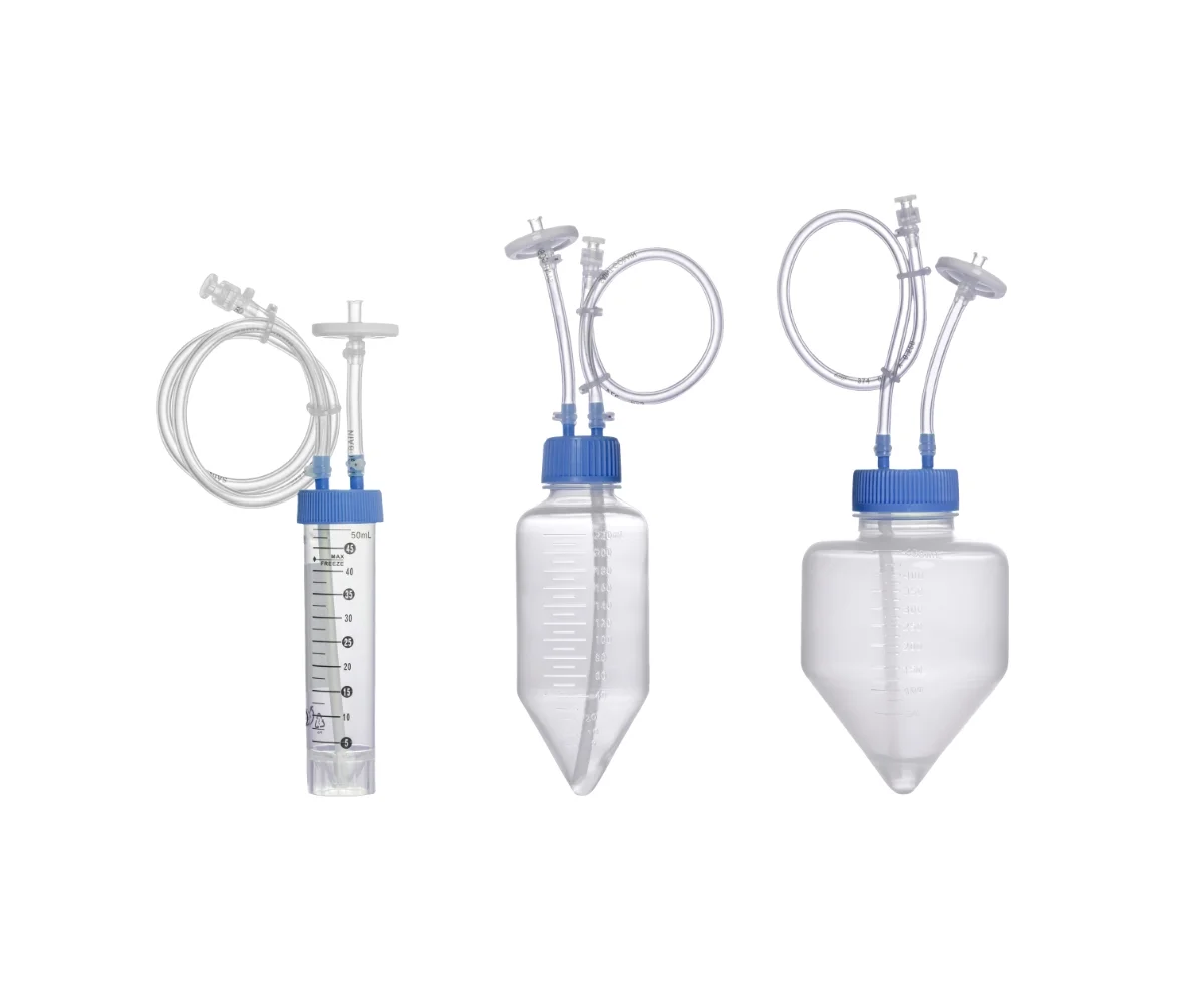 Closed System for 50mL Centrifuge Tube, Two-port, 50cm, 1/8" ID, 1/4" OD, MLL, 0.22μm，PTFE, φ30mm, 1/pk