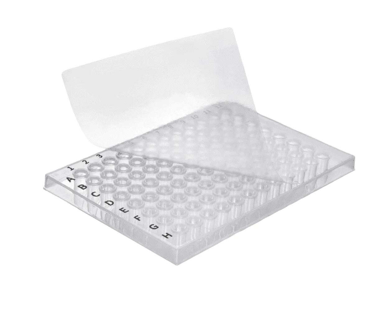 Sealing FilmFor 96well 0.2ml PCR Plate, Natural, New type A, Non-Sterile, 100pcs/bag, 10bags/cs, 100/pk