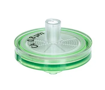 Syringe Filter, CA, 0.80µm, 25mm, 500/Pk,Green