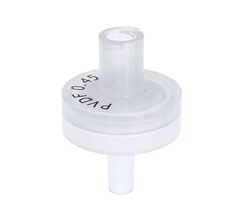 Syringe Filter, PVDF, 0.45µm, 13mm, 500/Pk