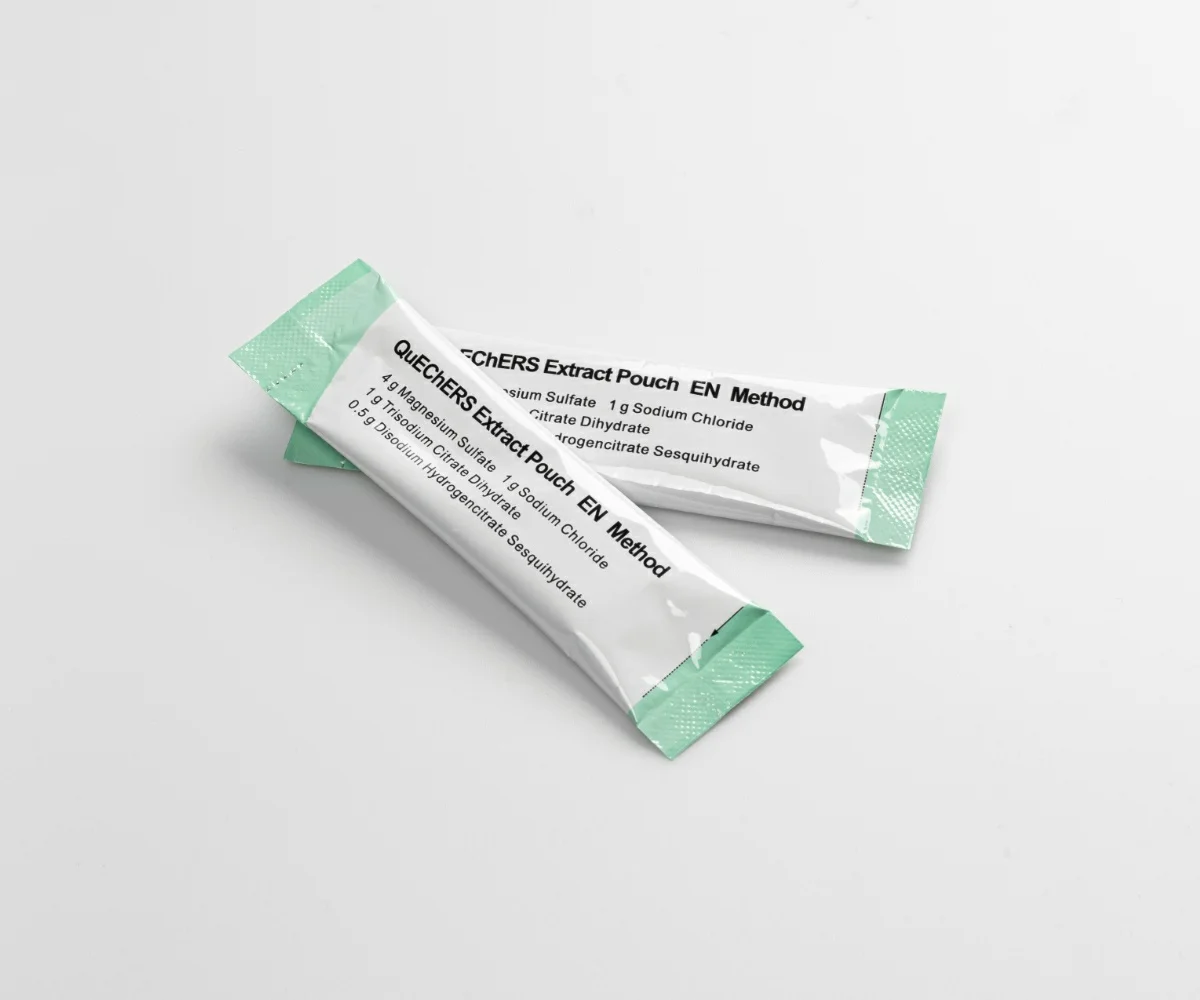 QuEChERS Extraction PouchAOAC 2007.01C18 Clean-up tube: 900mg MgSO4 150mg C18, 100/pk
