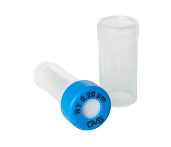 Syringeless filter vial, 0.20 µm, Nylon, Light Blue, 100/Pk