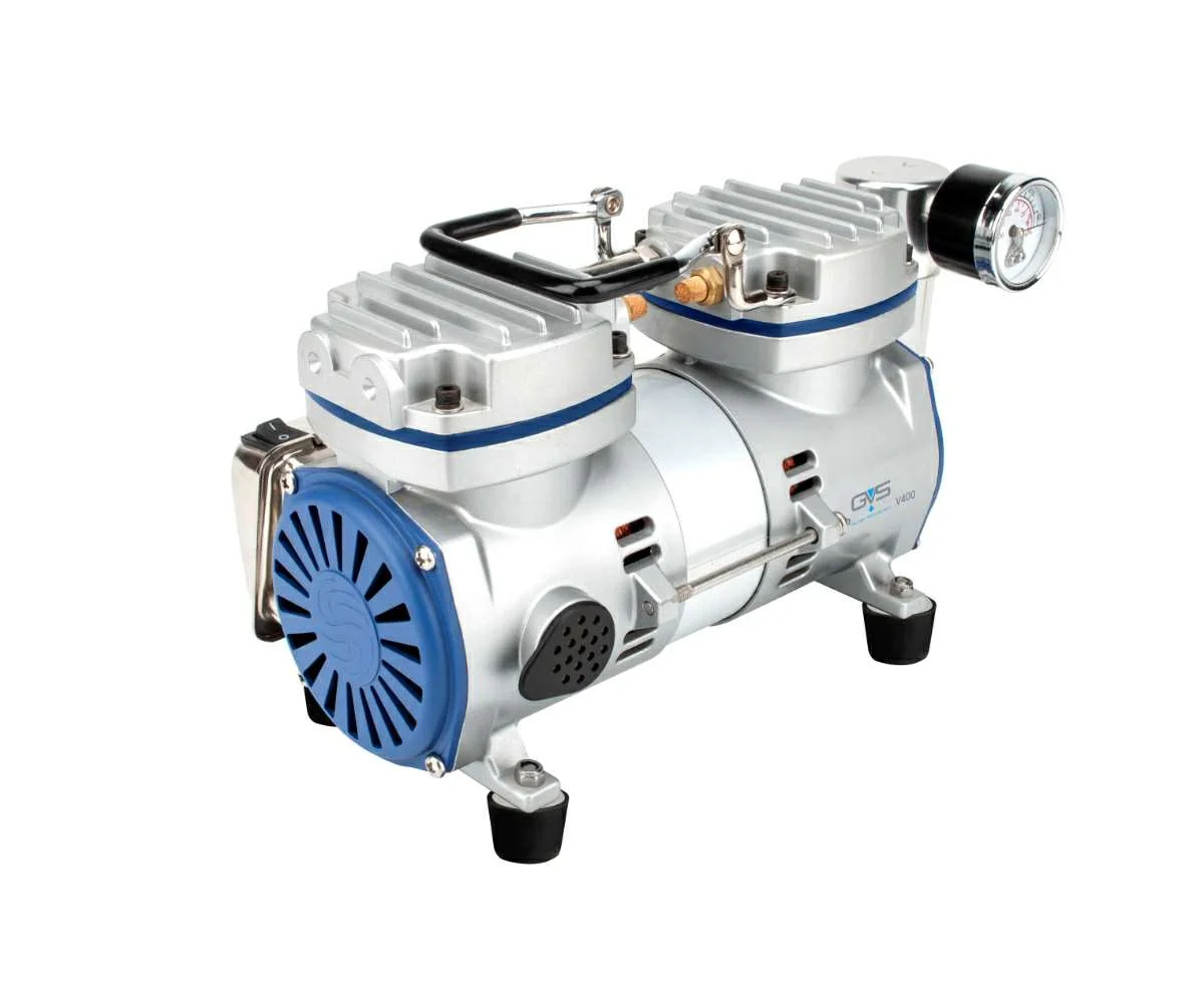 Adjustable Oil-Free Diaphragm Vacuum Pumps, Vacuum Range 0.01-0.085 MPa, Power 90 W, with Waste Reservoir, 1/pk