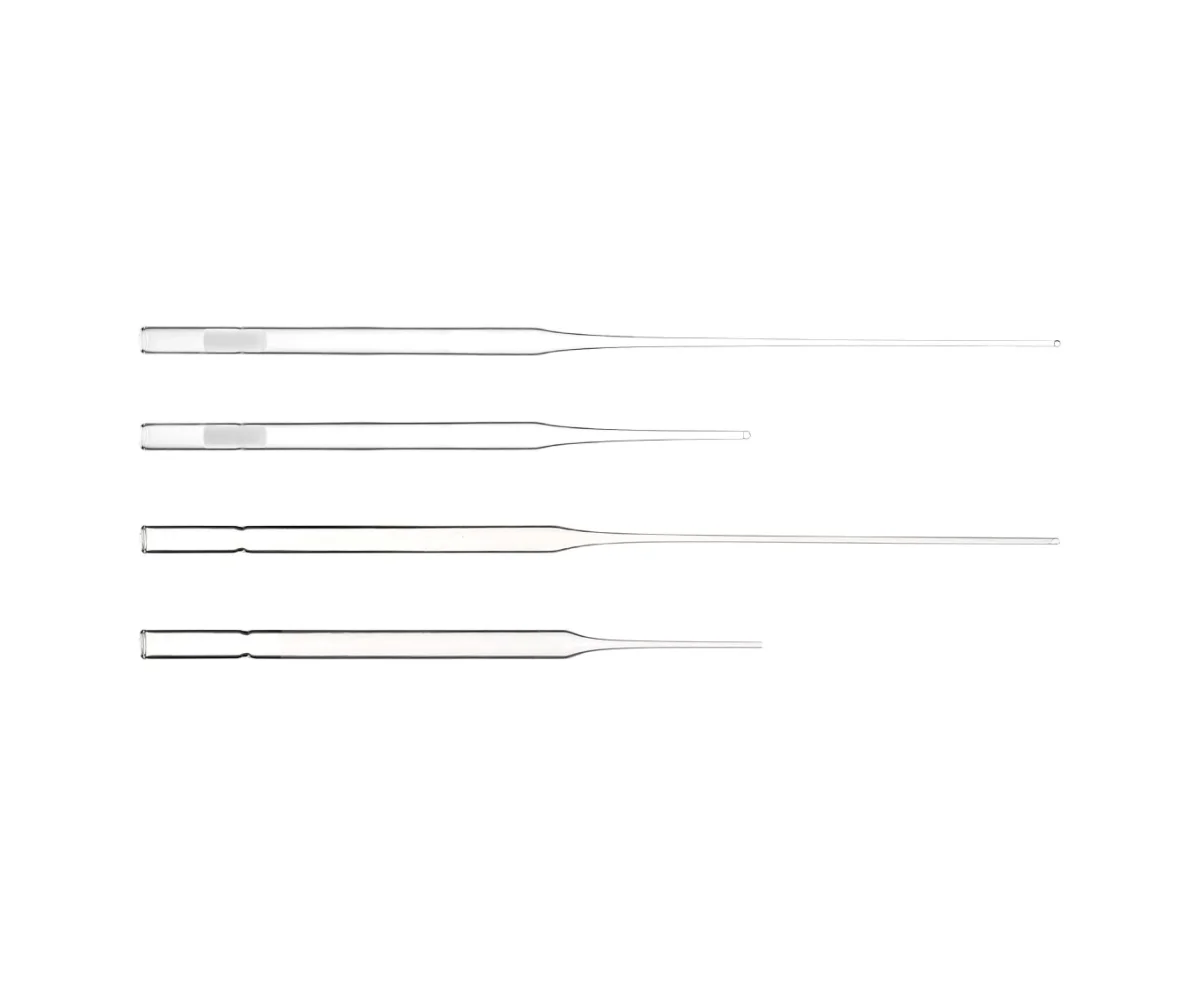 PASTEUR PIPETTE, BOROSILICATE GLASS MATERIAL, LONG TYPE, 230MM IN LENGTH, EXTERNAL DIA.7.3MM. OPEN TIP, WITHOUT PLUG IN MOUTH., 250/pk