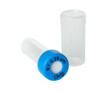SEPARA - Syringeless Filter Vial Amber, 0.2µm NY Light Blue