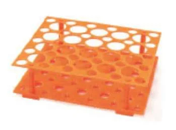 TUBE RACK, PP MATERIAL, MULTI-SE, SUITABLE FOR TUBES OF DIA.≤30 OR 16 OR 11.5 OR 7.5MM, 4HOLES(1×4) OR 12HOLES(2×6) OR 32HOLES(4×8)OR 32HOLES(4×8). RED, Polypropylene, 50/pk